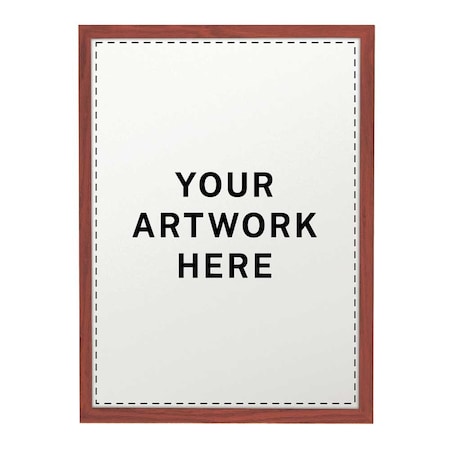 United Visual Products Drop-In Shadowbox, 18"x24", Light Oak/Blac UVSB1824-LTOAK-BLACK